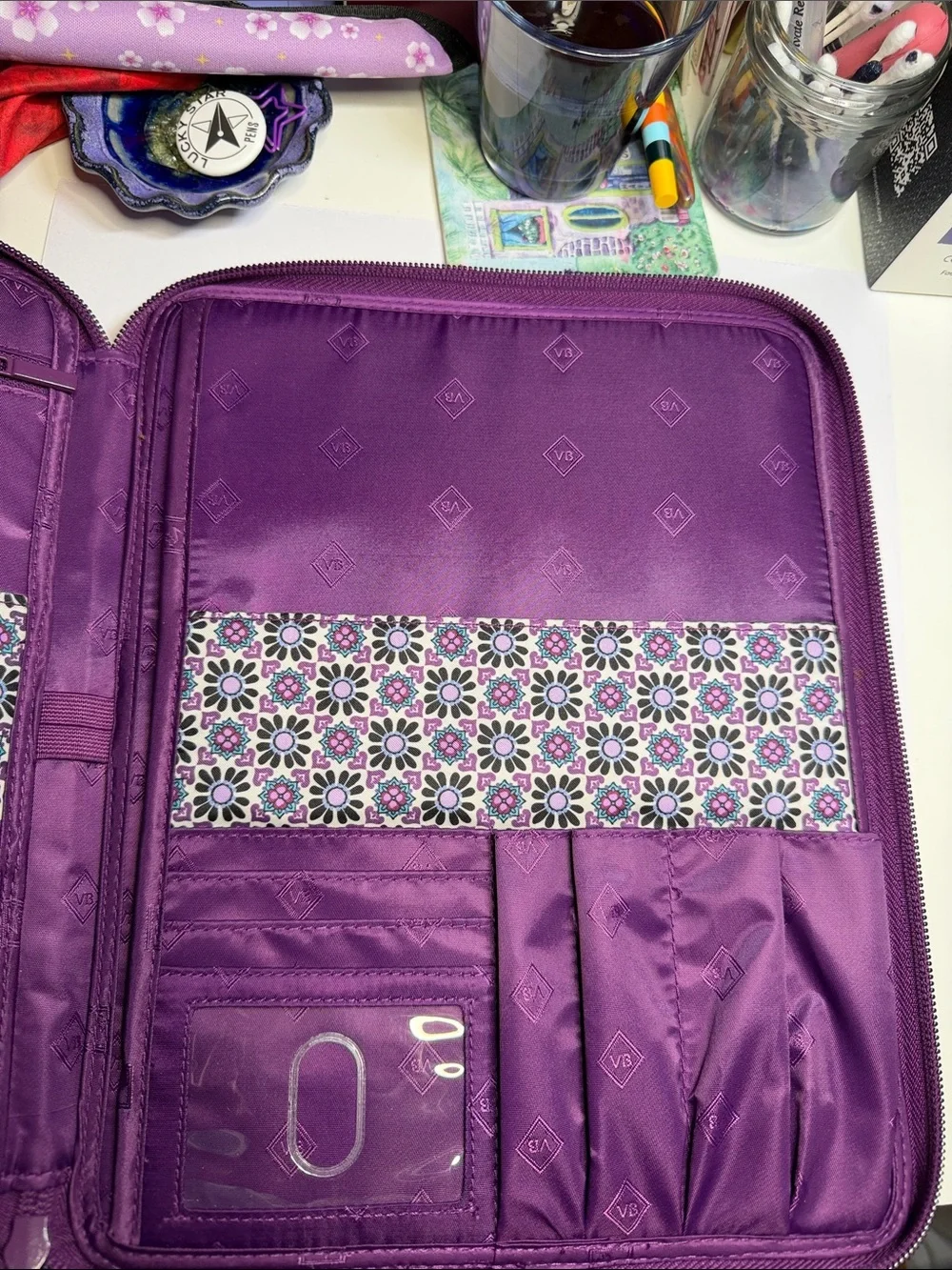 Vera Bradley Purple Medallion Tablet / Device Portfolio